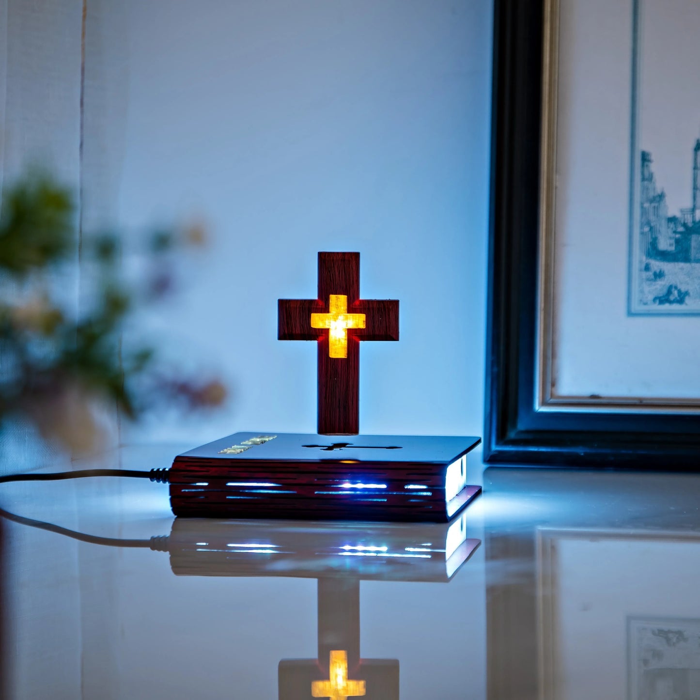 DIVINE GLOW™  Floating Cross Lamp🕊️✝️